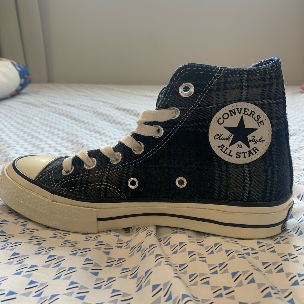 tweed plaid converse chuck 70